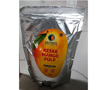 100% Organic And Preservative Free Mango Pulp Pouch की तस्वीर